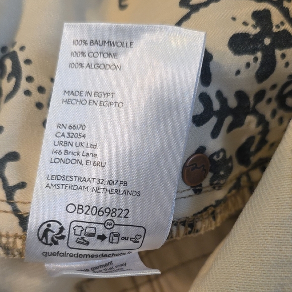 We The Free Jeans Deep Trance Dropped Boyfriend Wide Leg Denim Cream Size 24 - Picture 13 of 14